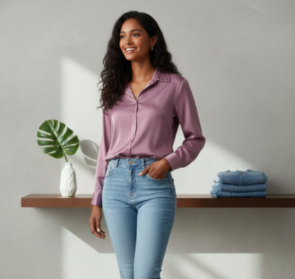 Partywear Pink Shirt