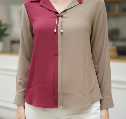 Purple and grey Shirt